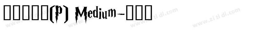 華康墨字體(P) Medium字体转换